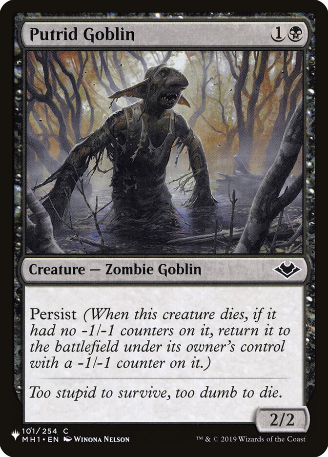 Putrid Goblin (MH1-101) - The List (PLST)