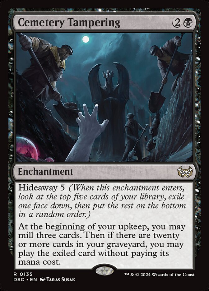 Cemetery Tampering (135) - Duskmourn: House of Horror Commander (DSC)