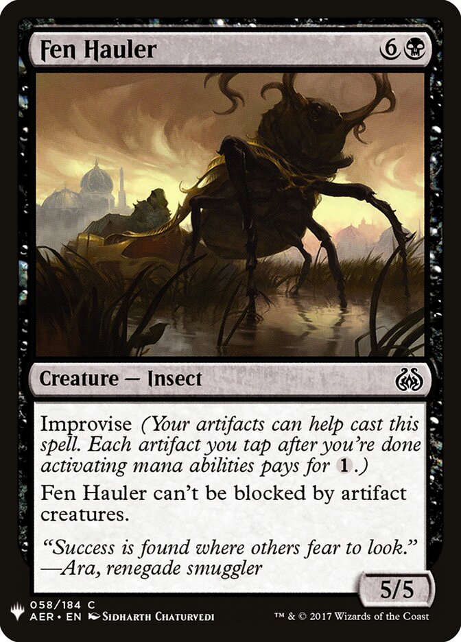 Fen Hauler (AER-58) - The List (PLST)