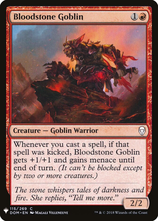 Bloodstone Goblin (DOM-115) - The List (PLST)