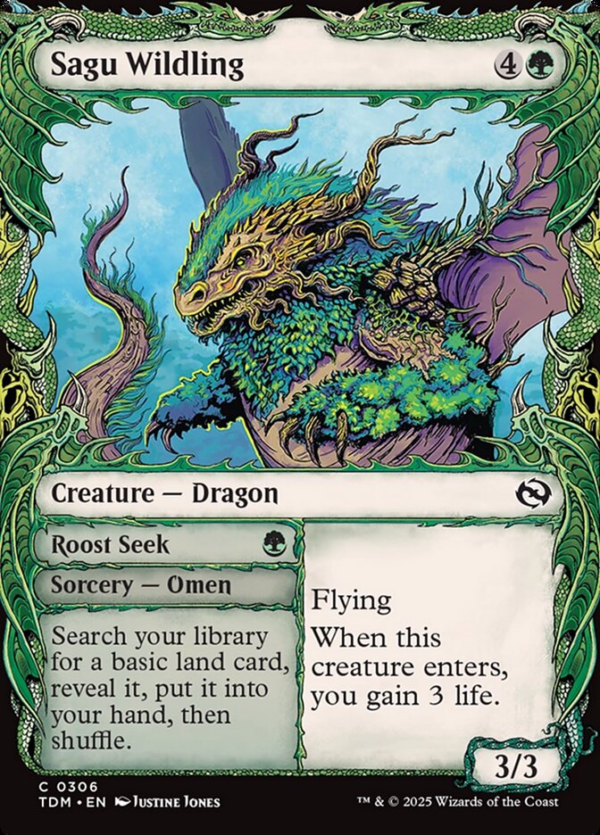 Sagu Wildling // Roost Seek (306) - Tarkir: Dragonstorm (TDM)