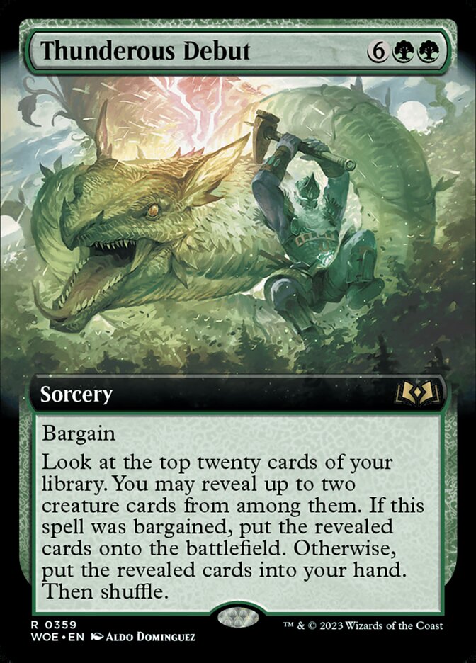 Thunderous Debut (359) - Wilds of Eldraine (WOE)