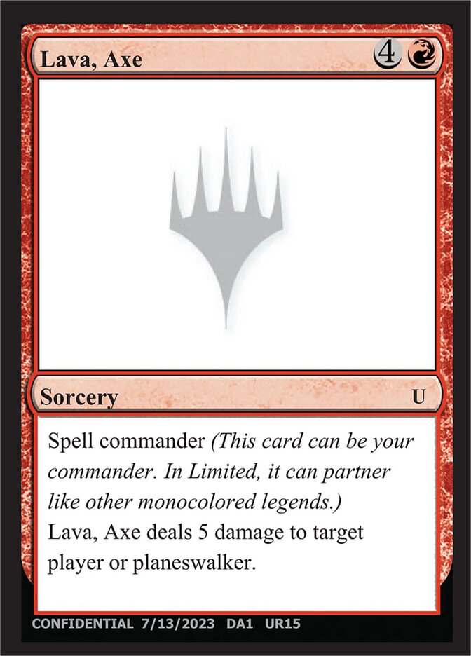 Lava, Axe (UR15) - Unknown Event (UNK)