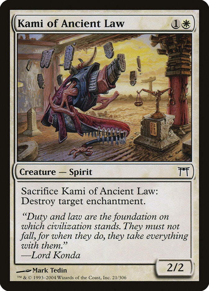 Kami of Ancient Law (21) - Champions of Kamigawa (CHK)