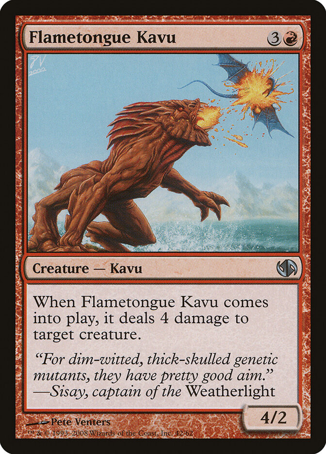 Flametongue Kavu (42) - Duel Decks: Jace vs. Chandra (DD2)