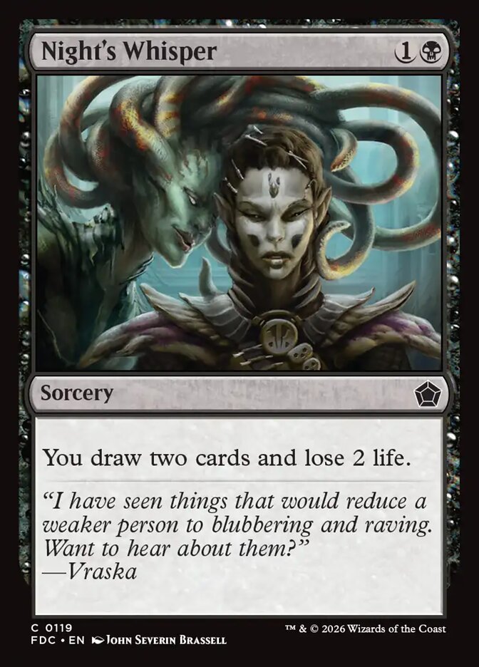 Night's Whisper (119) - Foundations Commander (FDC)