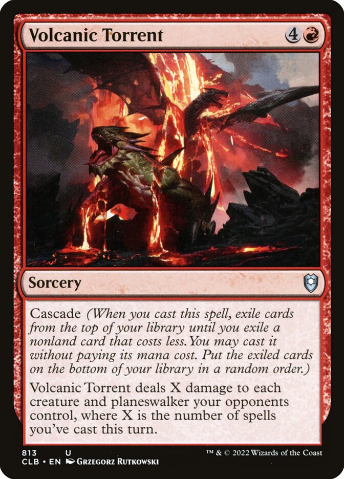 Volcanic Torrent (813) - Commander Legends: Battle for Baldur's Gate (CLB)