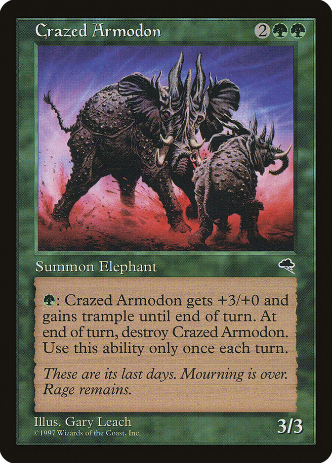 Crazed Armodon (220) - Tempest (TMP)