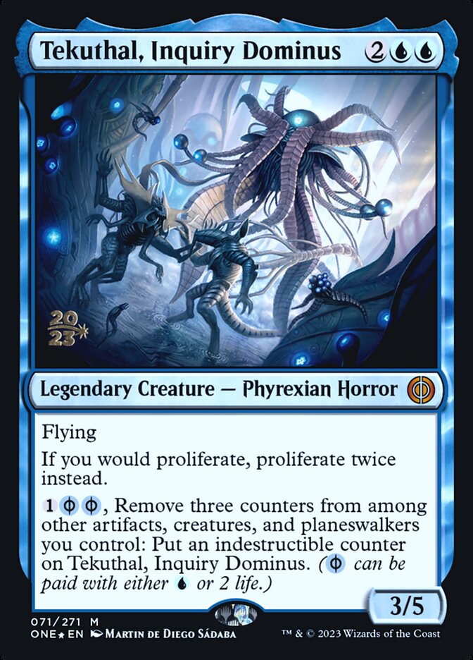 Tekuthal, Inquiry Dominus (71s) - Phyrexia: All Will Be One Promos (PONE)