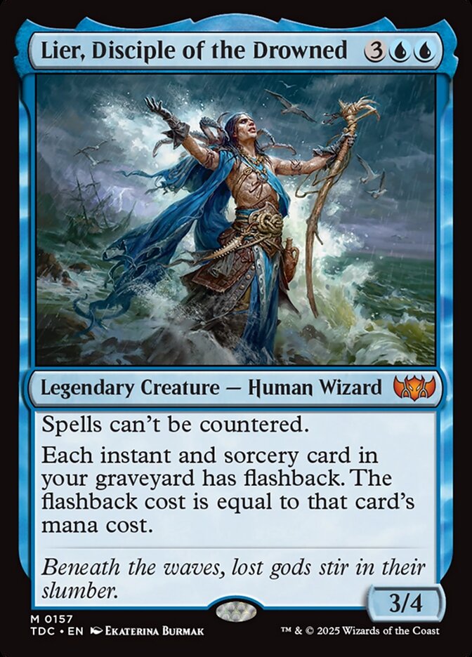 Lier, Disciple of the Drowned (157) - Tarkir: Dragonstorm Commander (TDC)