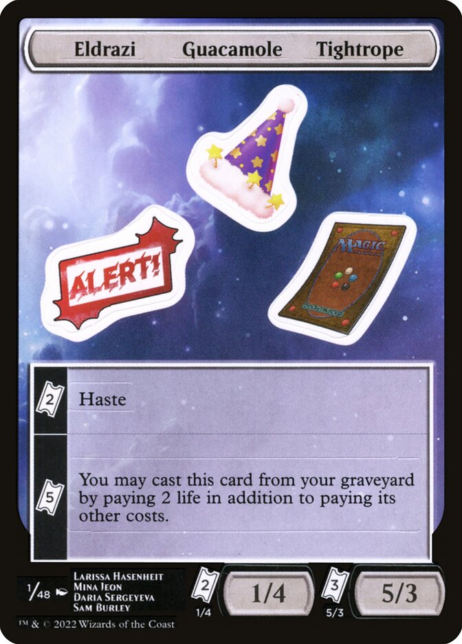 Eldrazi Guacamole Tightrope (1) - Unfinity Sticker Sheets (SUNF)