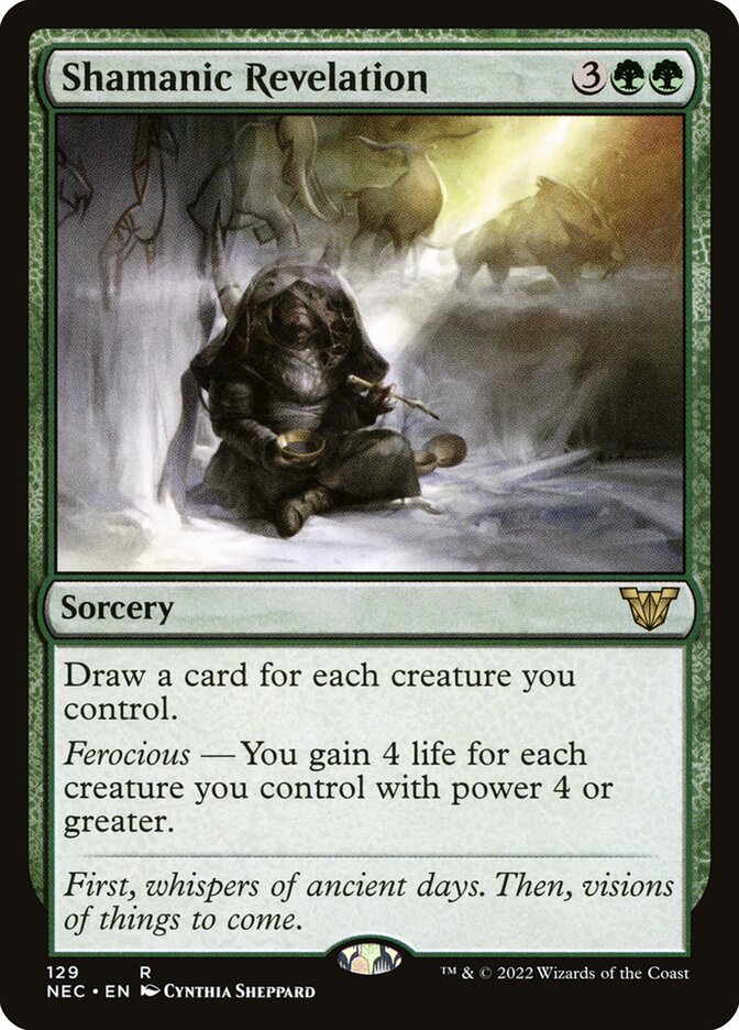 Shamanic Revelation (129) - Neon Dynasty Commander (NEC)