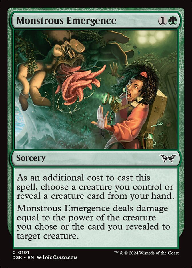 Monstrous Emergence (191) - Duskmourn: House of Horror (DSK)