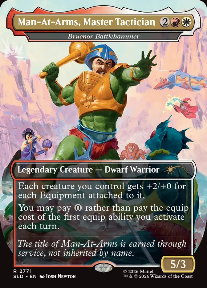 Man-At-Arms, Master Tactician - Bruenor Battlehammer (2771) - Secret Lair Drop (SLD)