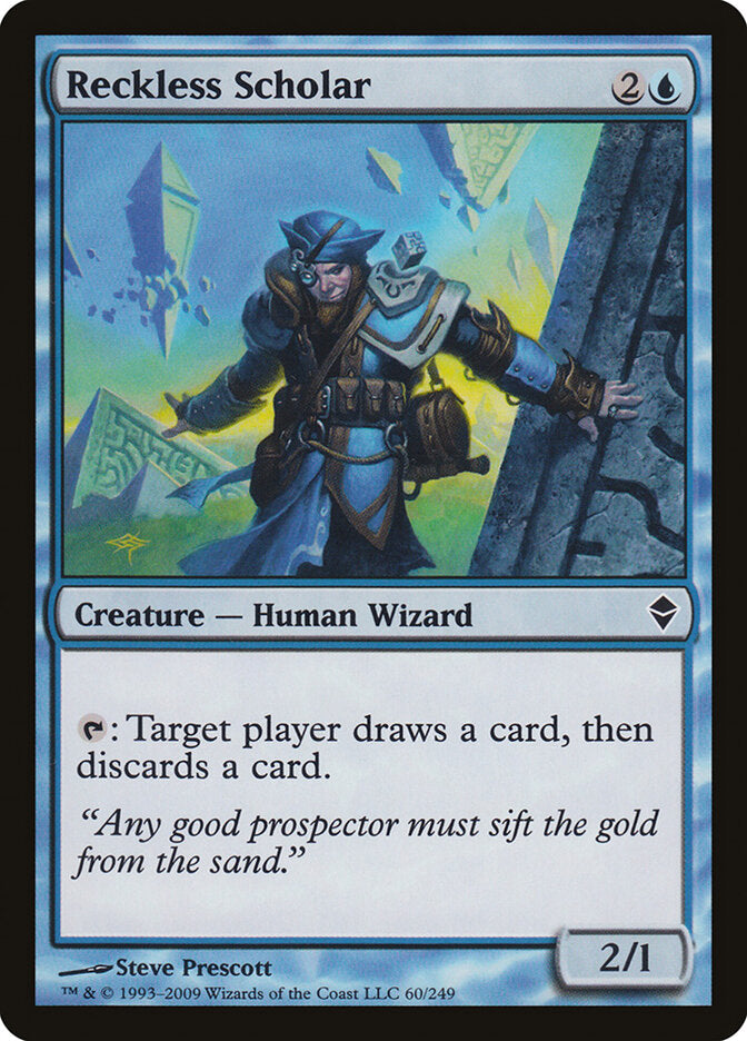 Reckless Scholar (60) - Zendikar (ZEN)
