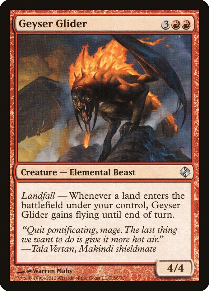 Geyser Glider (56) - Duel Decks: Venser vs. Koth (DDI)