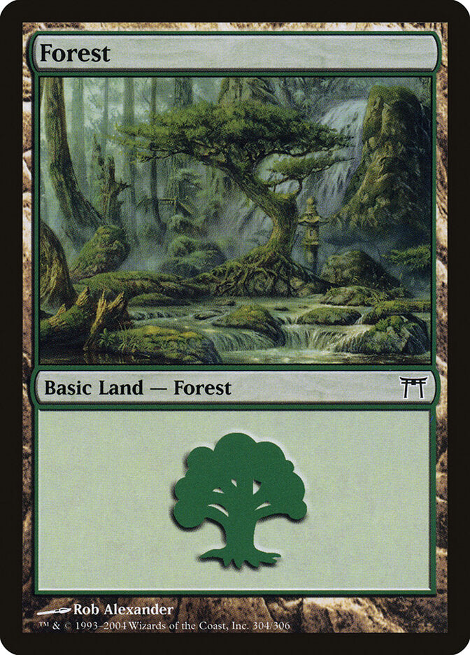 Forest (304) - Champions of Kamigawa (CHK)