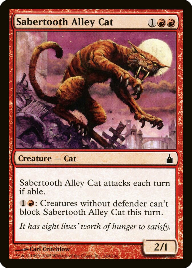 Sabertooth Alley Cat (140) - Ravnica: City of Guilds (RAV)