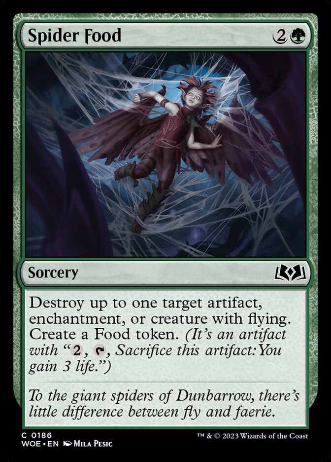 Spider Food (186) - Wilds of Eldraine (WOE)