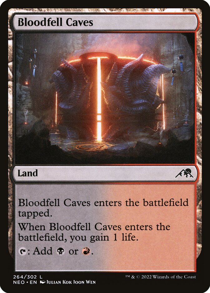 Bloodfell Caves (264) - Kamigawa: Neon Dynasty (NEO)