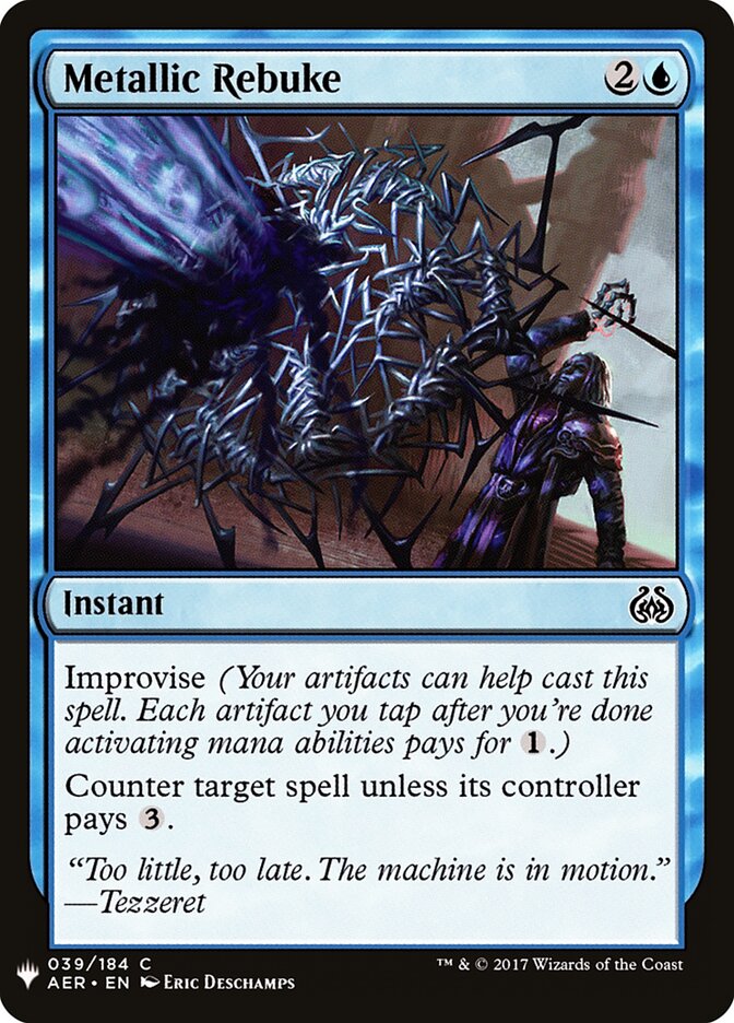 Metallic Rebuke (AER-39) - The List (PLST)