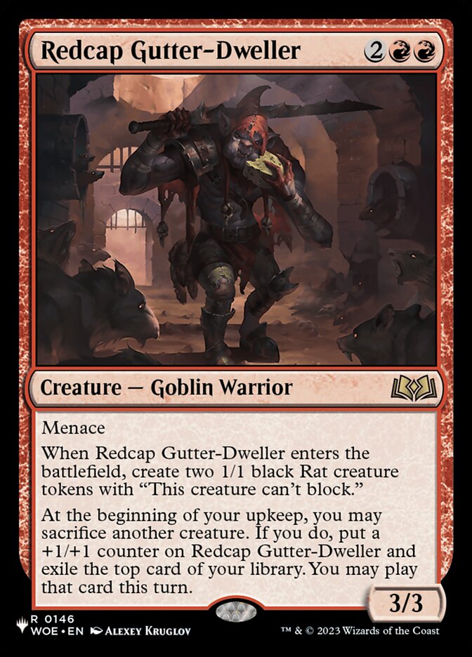Redcap Gutter-Dweller (WOE-146) - The List (PLST)