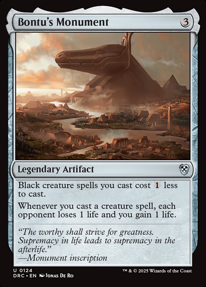 Bontu's Monument - Aetherdrift Commander (DRC)