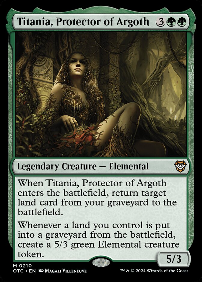 Titania, Protector of Argoth (210) - Outlaws of Thunder Junction Commander (OTC)