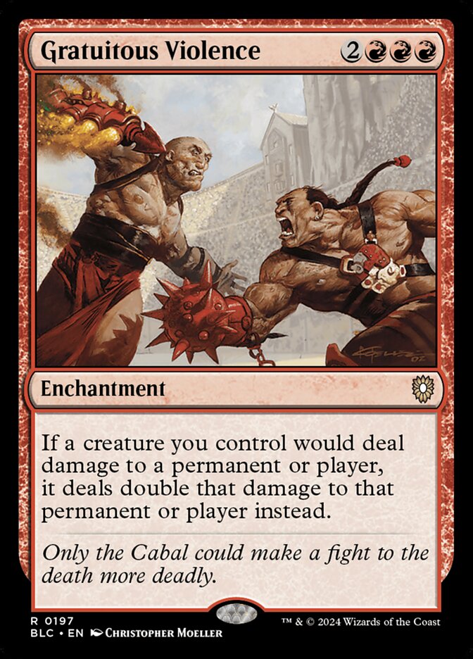 Gratuitous Violence (197) - Bloomburrow Commander (BLC)