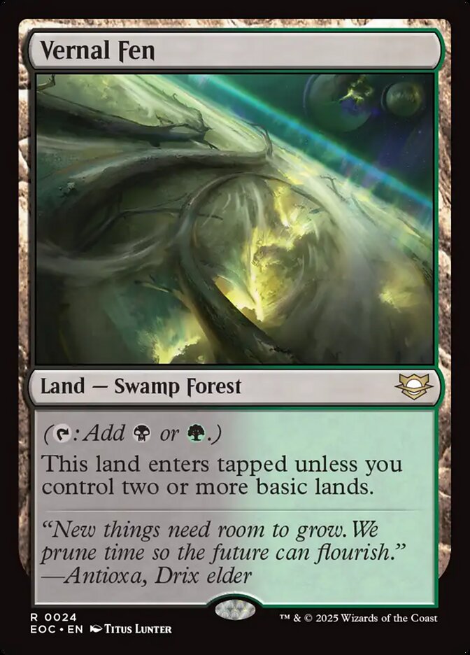 Vernal Fen (24) - Edge of Eternities Commander (EOC)