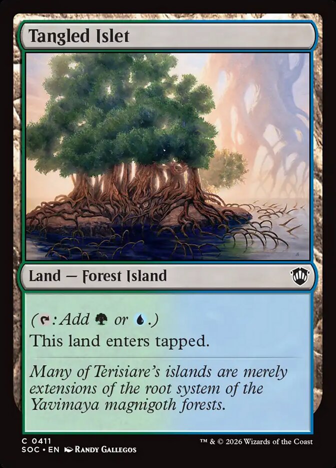 Tangled Islet (411) - Secrets of Strixhaven Commander (SOC)
