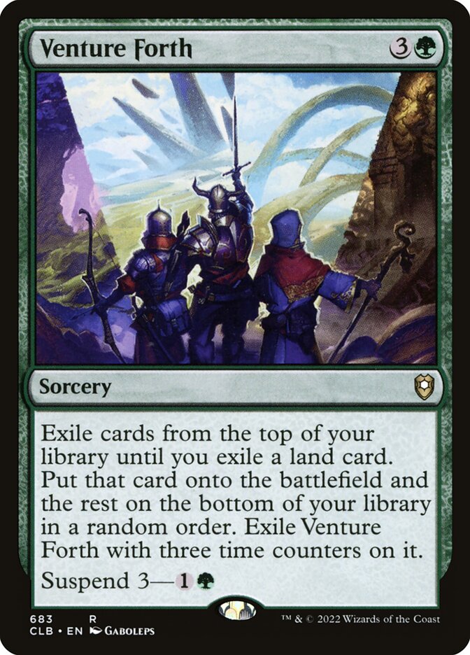 Venture Forth (683) - Commander Legends: Battle for Baldur's Gate (CLB)