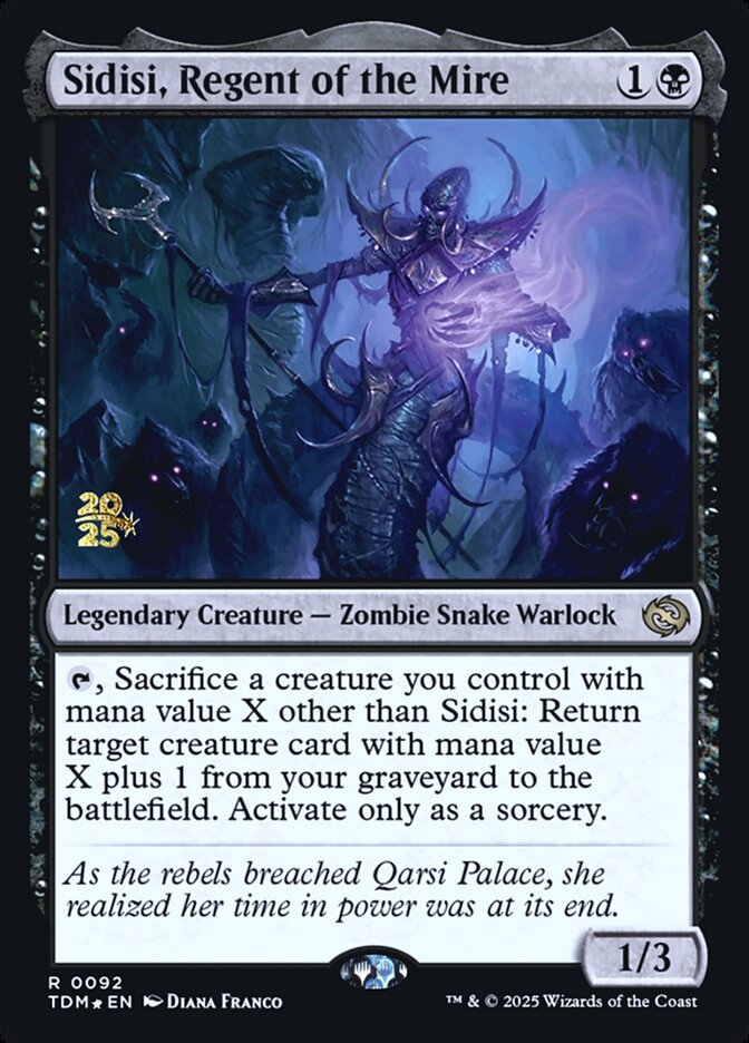 Sidisi, Regent of the Mire (92s) - Tarkir: Dragonstorm Promos (PTDM)