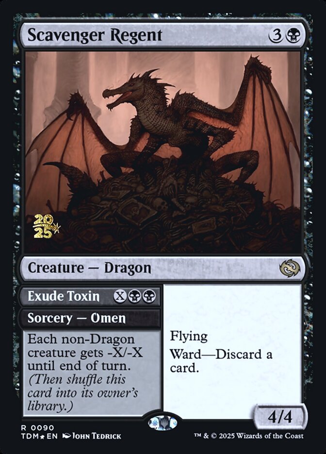 Scavenger Regent // Exude Toxin (90s) - Tarkir: Dragonstorm Promos (PTDM)