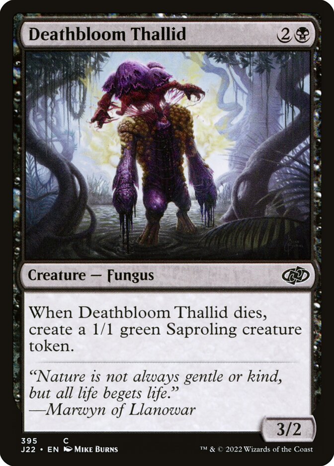 Deathbloom Thallid (395) - Jumpstart 2022 (J22)