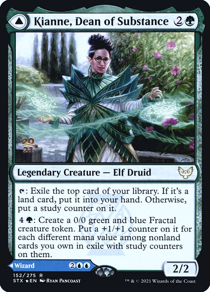 Kianne, Dean of Substance // Imbraham, Dean of Theory (152s) - Strixhaven: School of Mages Promos (PSTX)