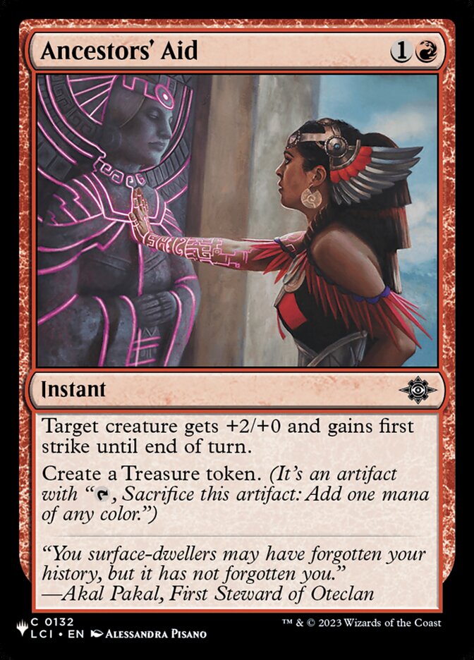 Ancestors' Aid (LCI-132) - The List (PLST)