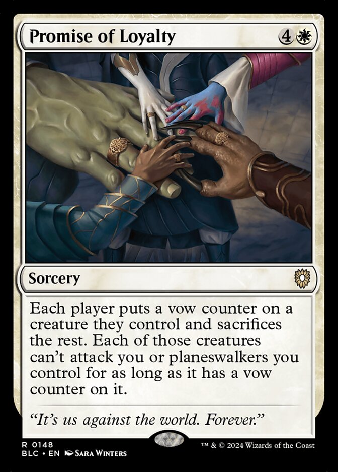 Promise of Loyalty (148) - Bloomburrow Commander (BLC)
