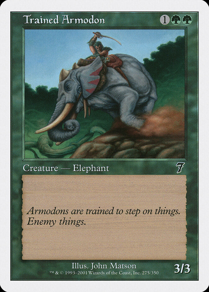 Trained Armodon (275) - Seventh Edition (7ED)