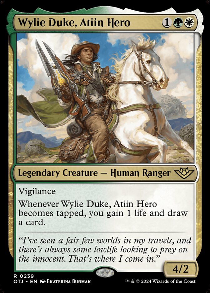 Wylie Duke, Atiin Hero (239) - Outlaws of Thunder Junction (OTJ)