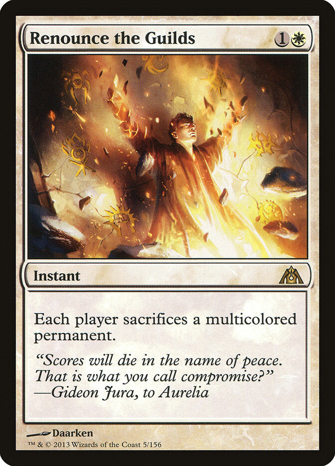 Renounce the Guilds (5) - Dragon's Maze (DGM)