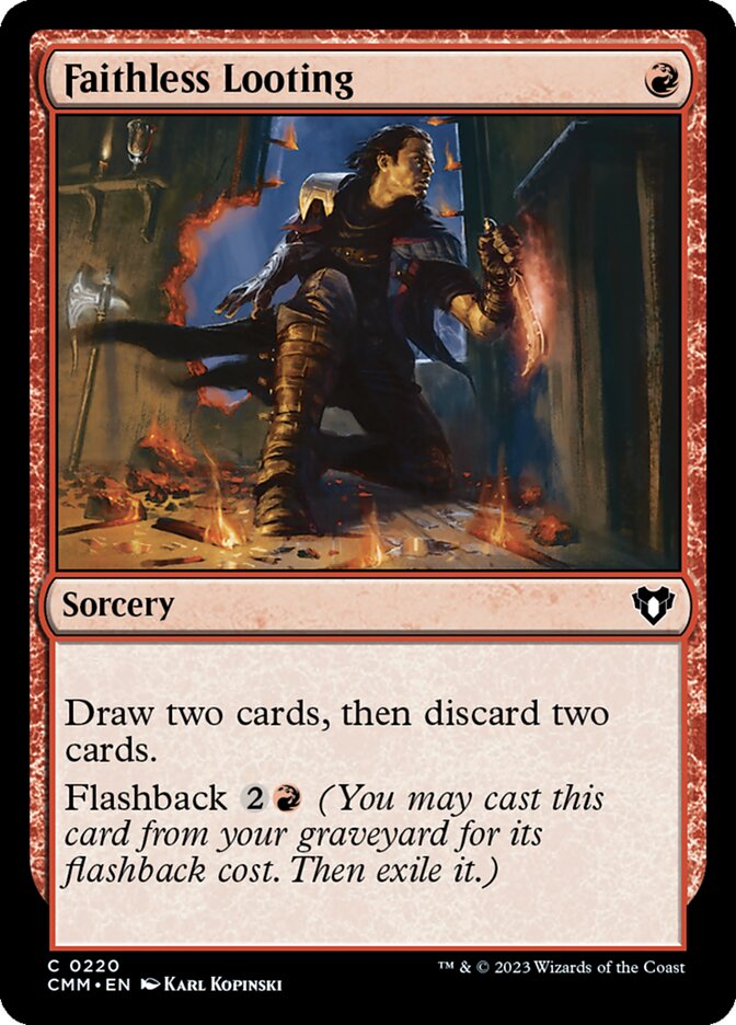 Faithless Looting (220) - Commander Masters (CMM)