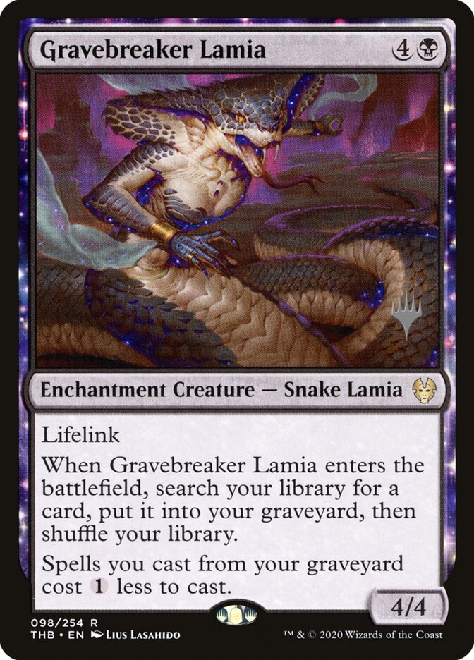Gravebreaker Lamia (98p) - Theros Beyond Death Promos (PTHB)