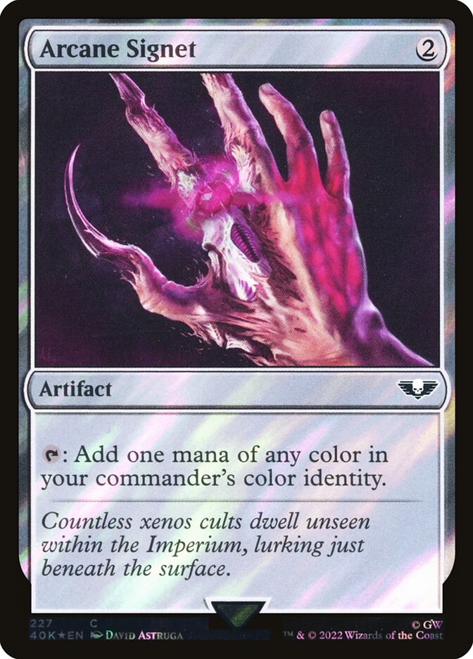 Arcane Signet (227★) - Warhammer 40,000 Commander (40K)
