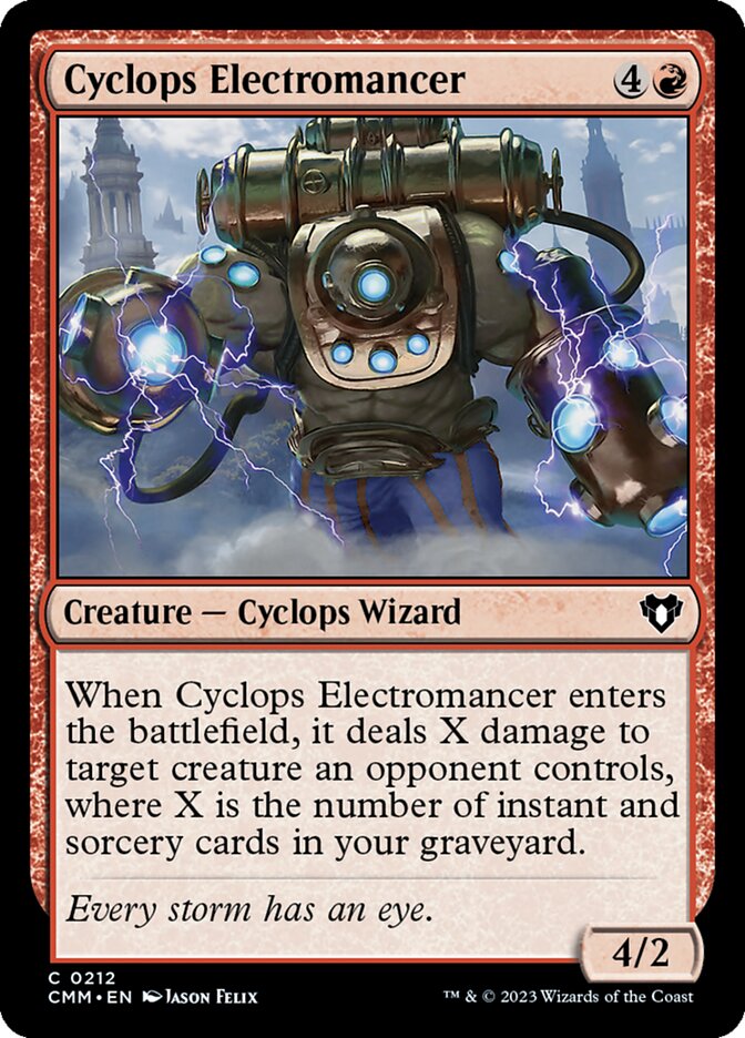 Cyclops Electromancer (212) - Commander Masters (CMM)