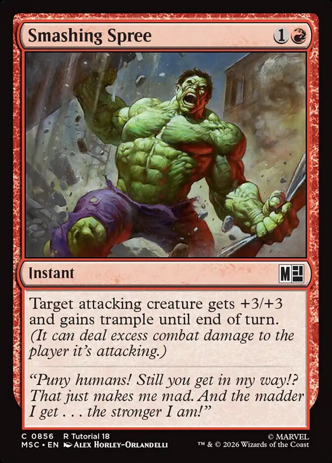 Smashing Spree (856) - Marvel Super Heroes Commander (MSC)