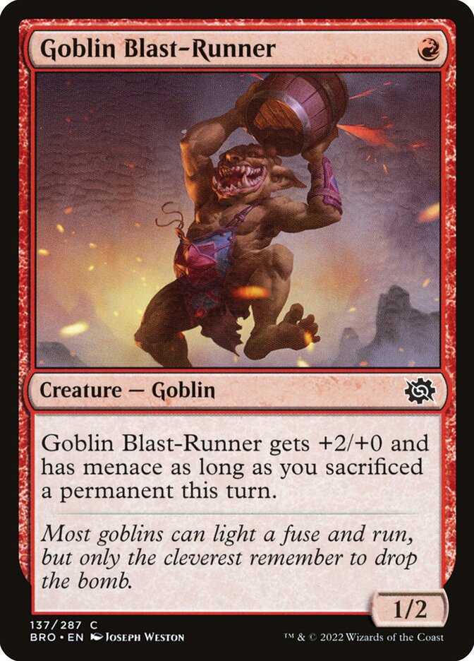 Goblin Blast-Runner (137) - The Brothers' War (BRO)