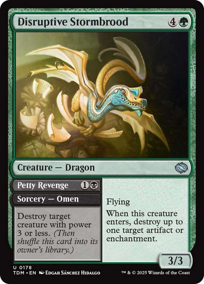 Disruptive Stormbrood // Petty Revenge (178) - Tarkir: Dragonstorm (TDM)
