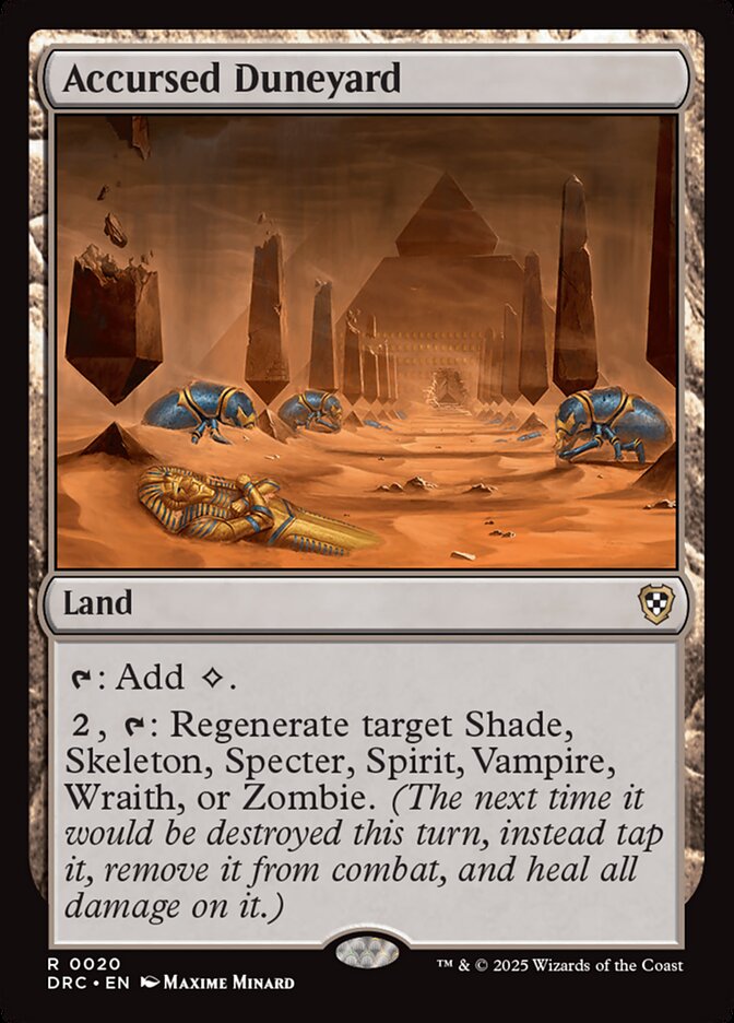 Accursed Duneyard - Aetherdrift Commander (DRC)