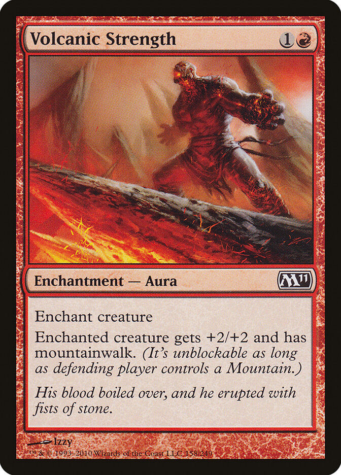 Volcanic Strength (158) - Magic 2011 (M11)